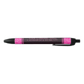  sjabloon Elegant Roze Glitter Zwarte Inkt Pen (Bodem)