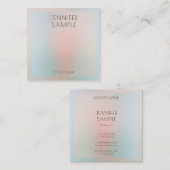 Sjabloon Elegant verbandpasta-kleuren op maat Vierkante Visitekaartje (Voorkant / Achterkant)
