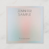 Sjabloon Elegant verbandpasta-kleuren op maat Vierkante Visitekaartje (Voorkant)