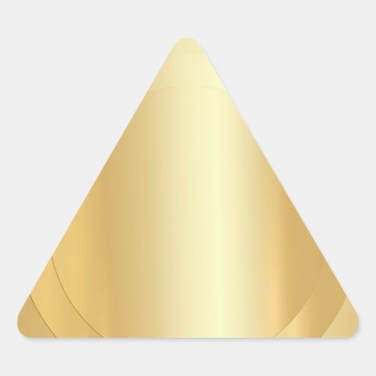 Sjabloon Elegant Voeg Jouw tekst blanco Faux Gold  Sticker (Voorkant)