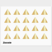 Sjabloon Elegant Voeg Jouw tekst blanco Faux Gold  Sticker (Vel)