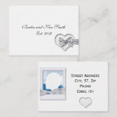 SJABLOON ELEGANT WEDDADRES KAART VISITEKAARTJE (Voorkant / Achterkant)