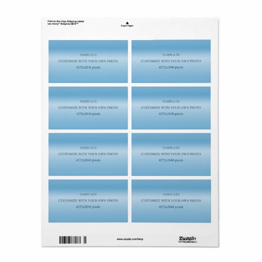 sjabloon etiket (Full Sheet)