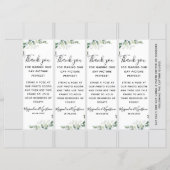 Sjabloon Eucalyptus Wedding Photo Booth Insert (Voorkant)