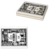 Sjabloon  Ex Libris Book Shelves Rubberstempel (Gestempeld)