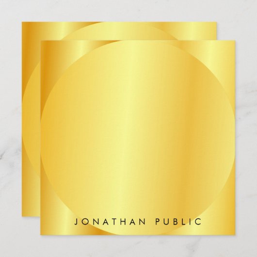 Sjabloon Faux Gold Metallic look - persoonlijk (Voorkant / Achterkant)