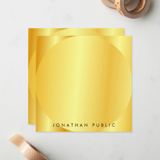 Sjabloon Faux Gold Metallic look - persoonlijk (Voorkant / Achterkant in situ)