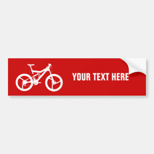 Sjabloon fiets bumpersticker