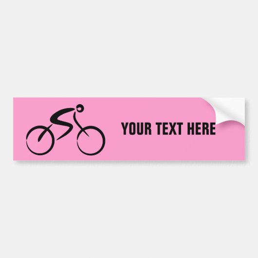 Sjabloon fiets bumpersticker (Voorkant)