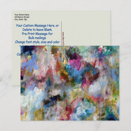 Sjabloon Fine Art Briefkaart Origineel Stormy Sky (Voorkant / Achterkant)