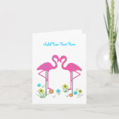 Sjabloon Flamingo Card (Voorkant)