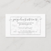 SJABLOON Floral Blush Roze  Rozen Visitekaartje (Achterkant)