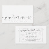 SJABLOON Floral Blush Roze  Rozen Visitekaartje (Voorkant / Achterkant)