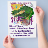 Sjabloon Flyer Mardi Gras (Hand)
