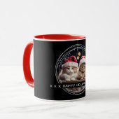 Sjabloon Foto Bericht Keepsake Feestdagen Zwart C0 Mok (Voorkant links)