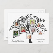 Sjabloon Foto Collage Family Tree - Aangepast Briefkaart (Voorkant / Achterkant)