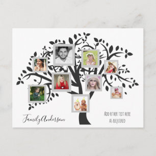 Sjabloon Foto Collage Family Tree - Aangepast Briefkaart