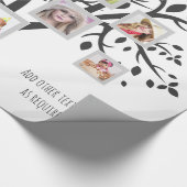 Sjabloon Foto Collage Family Tree - Aangepast Cadeaupapier (Hoek)