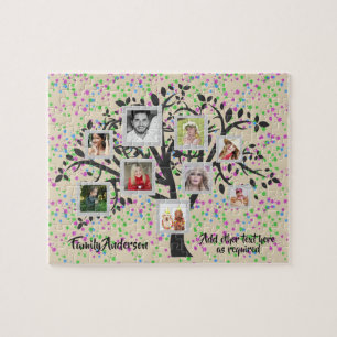 Sjabloon Foto Collage Family Tree - Aangepast Legpuzzel