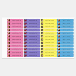 Sjabloon Foto- en naamlabels voor Sticker