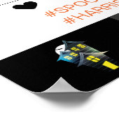 Sjabloon Foto Lijst Halloween Party Poster (Hoek)