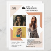 Sjabloon fotografie flyer (Voorkant / Achterkant)