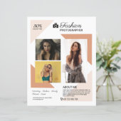 Sjabloon fotografie flyer (Staand voorkant)