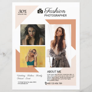Sjabloon fotografie flyer