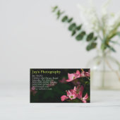 Sjabloon Fotografie Visitekaartjes (Staand voorkant)