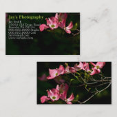 Sjabloon Fotografie Visitekaartjes (Voorkant / Achterkant)