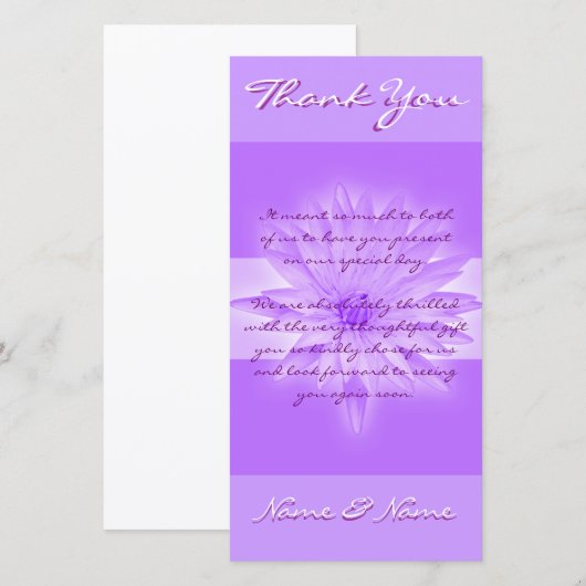 Sjabloon fotokaarten - aanpasbare lillies (Voorkant / Achterkant)