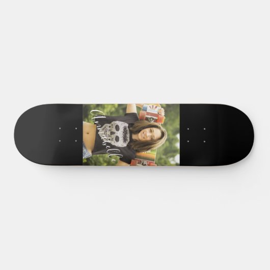Sjabloon Fotonaam Persoonlijk Skateboard (Horizontaal)