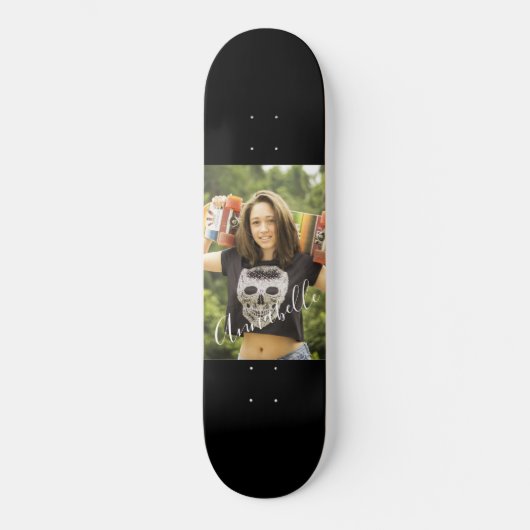 Sjabloon Fotonaam Persoonlijk Skateboard (Voorkant)
