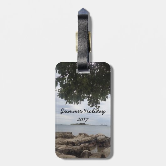 Sjabloon Fotorechthoekcamera Bagagelabel (Achterkant verticaal)