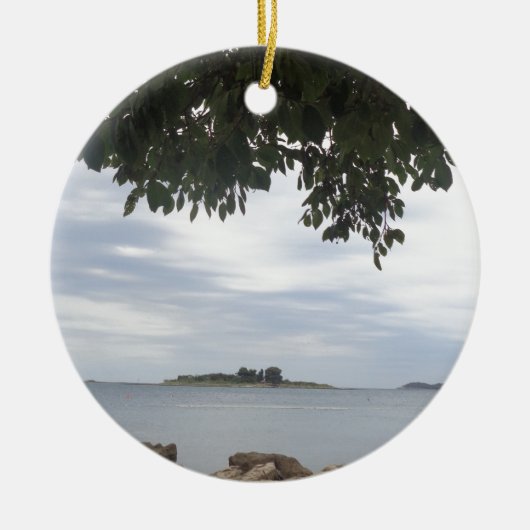 Sjabloon Fotorechthoekcamera Keramisch Ornament (Voorkant)