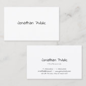 Sjabloon Freehand Script-minimalistisch, eenvoudig Visitekaartje (Voorkant / Achterkant)