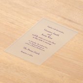 Sjabloon Frosted Acrylic Invitation (Laagn)