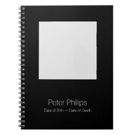 Sjabloon Funeral Guest Book Voeg favoriete afbeeld Notitieboek