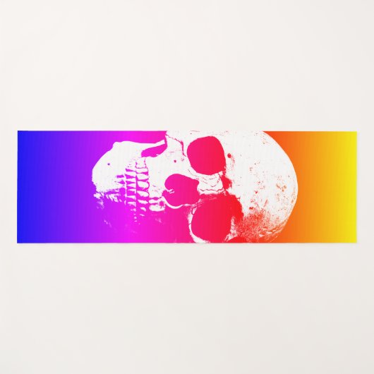 Sjabloon Geel Sinaasappel Rood Blauw Paars Yogamat (Voorkant (horizontaal))