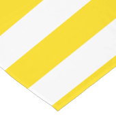  Sjabloon geel wit strepen modern Korte Tafelloper (Hoek)