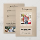 Sjabloon geheugenkaart kaart (Voorkant / Achterkant)