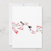 Sjabloon Gele groene lente thema Weddings Kaart (Achterkant)