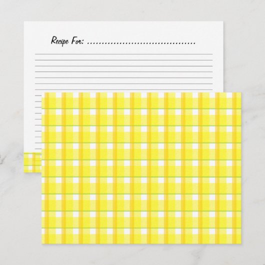 Sjabloon gele speldenkaart briefkaart (Voorkant / Achterkant)