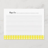 Sjabloon gele speldenkaart briefkaart (Achterkant)