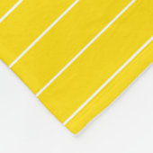 Sjabloon gele witte stripe Trend Colors Fleece Deken (Hoek)