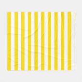 Sjabloon gele witte striped trendkleuren fleece deken (Voorkant (Horizontaal))