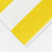 Sjabloon gele witte striped trendkleuren fleece deken (Hoek)