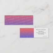 Sjabloon Geocache Handtekening/Roepkaart Contactkaartje (Voorkant / Achterkant)