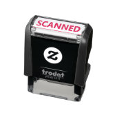 Sjabloon gescande tekst zelfinktende stempel (Product)