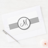 Sjabloon  gespleten monogram zegel (Envelop)